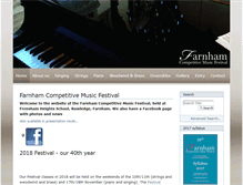 Tablet Screenshot of farnhammusicfestival.org.uk